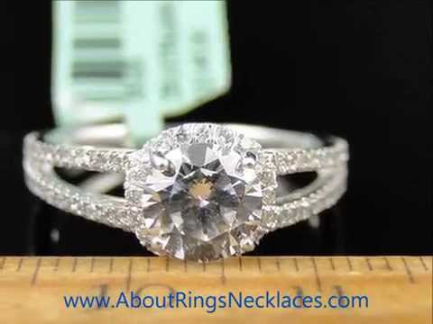 Split Shank Halo Engagement Rings