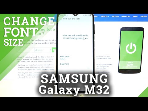 How to Change Font Size on SAMSUNG Galaxy M32 – Adjust Text Size