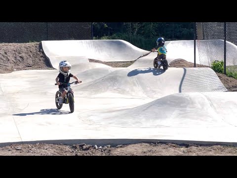 Stacyc 12” and 16” riding skatepark pump track