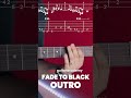 Fade To Black Outro #metallica #guitarlesson #tab