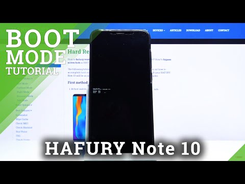 How to Use Boot Mode in HAFURY Note 10 – Enter & Quit Boot Mode