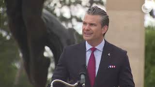 Hegseth says Europe faces 'invasion' of dangerous ideologies at D-Day event