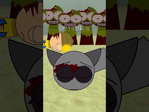 Red fights zombie hordes to avenge friends in Dead Rails💀 #sprunki #deadrails #animation #roblox