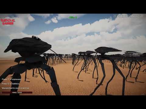 30000 Aliens from War of the Worlds vs 45000 Human Army Epic Battle Results Pretty Close Call #hum