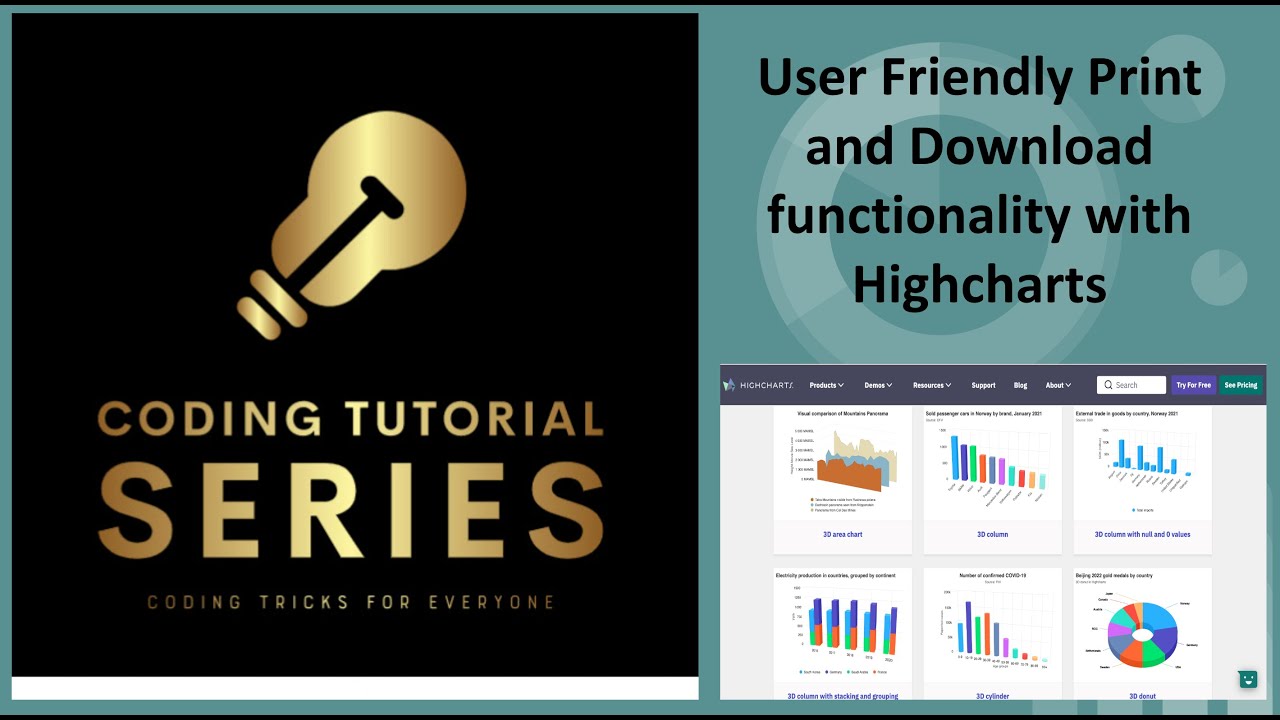 Add User Friendly Print and Download Functionality with Highcharts.