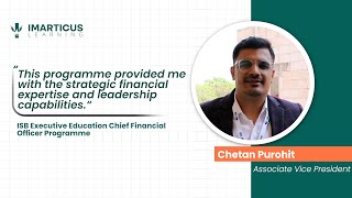 Strategic CFO Leadership | Chetan Purohit’s Transformation with ISB & Imarticus Learning