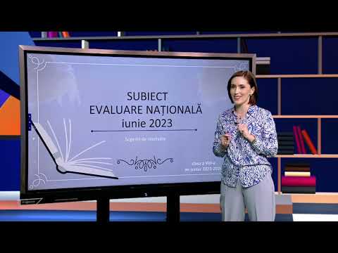 TeleŞcoala: Limba şi literatura română clasa a VIII-a – Subiect Evaluare Naţională 2023 -p2 (@TVR2)