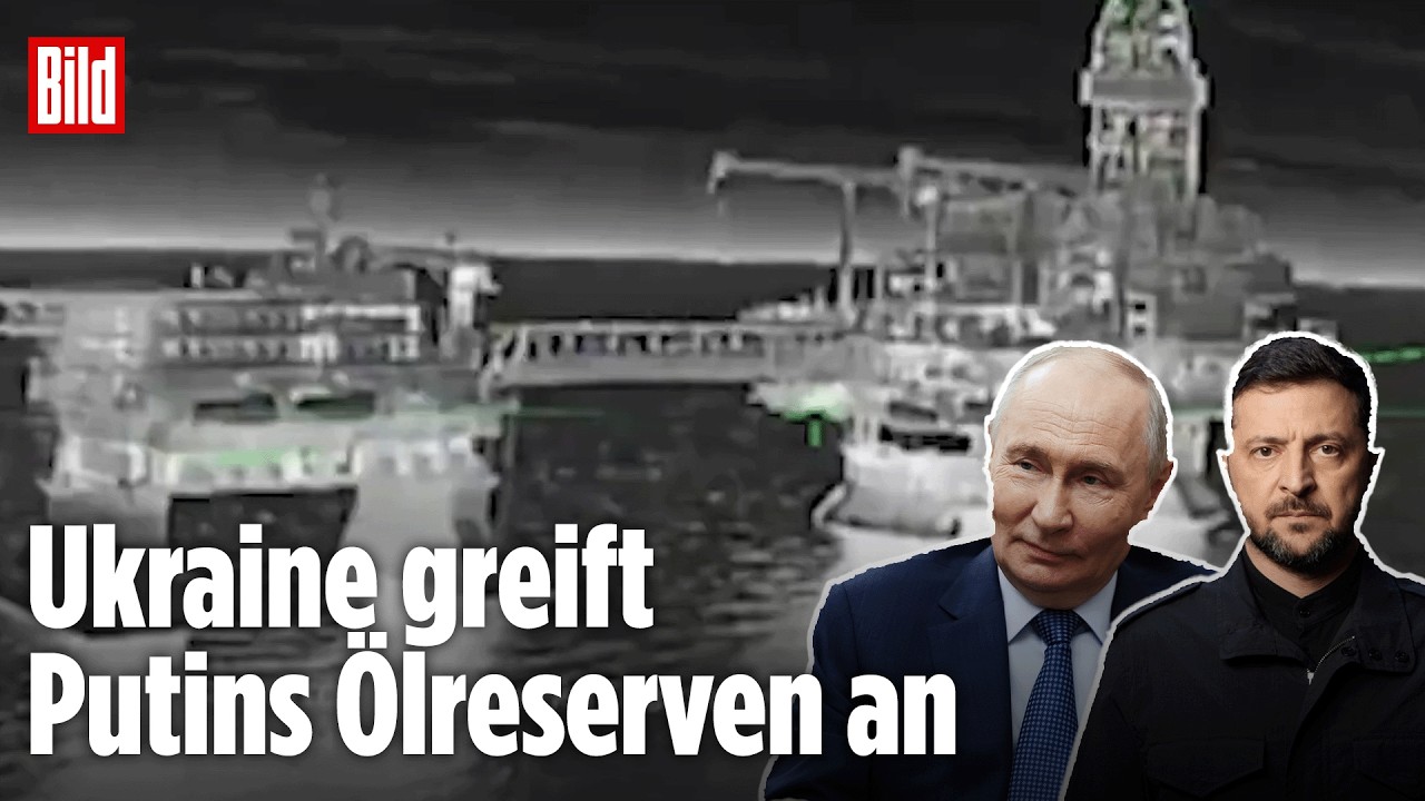 Ukraine greift Putins Öl-Plattformen an: Drohnen treffen Ziele 1000 Kilometer entfernt