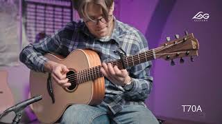 Video thumbnail for Acoustic Guitar LAG T70A by MusicMaxEu