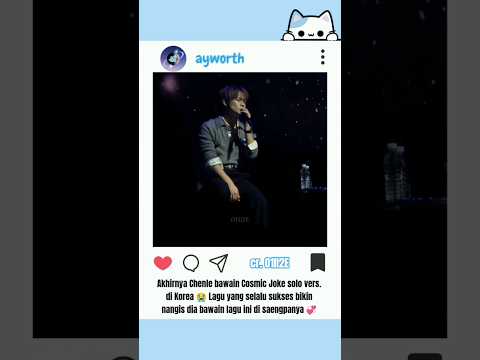 Lagu dari album Lucid solo #chenle untuk pertama kalinya cosmic joke live performance di Korea 😭