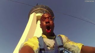 Vegas thrill-seeker screams as he falls over 800 feet