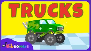 Monster Truck Car Wash Song for Kids | Learn Colors with Monster Trucks | The Kiboomers