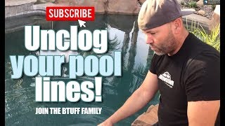 How to unclog your pool lines and pool filter with basic wet dry vacuum!