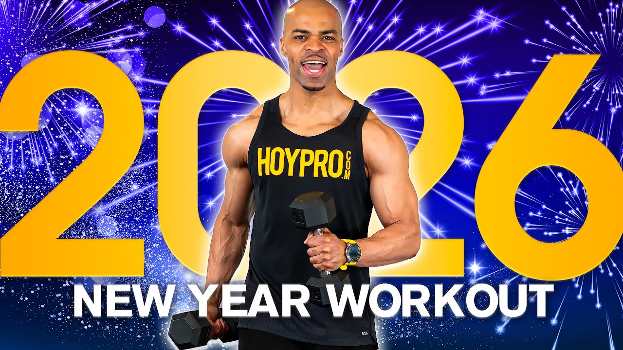 30 MIN New Year’s Resolution Workout | Full Body • No Jumping • All Standing • Light Weights