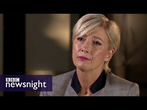 Emma Thompson: Harvey Weinstein 'top of harassment ladder' - BBC Newsnight