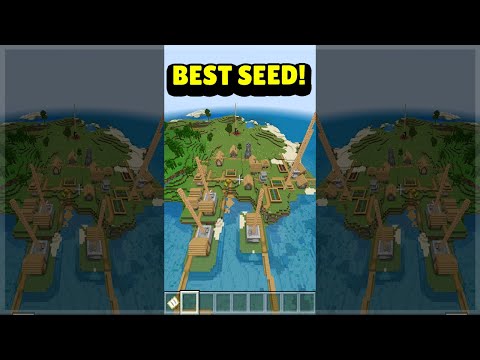 The Best Survival Island Seed in Minecraft right now! 😍