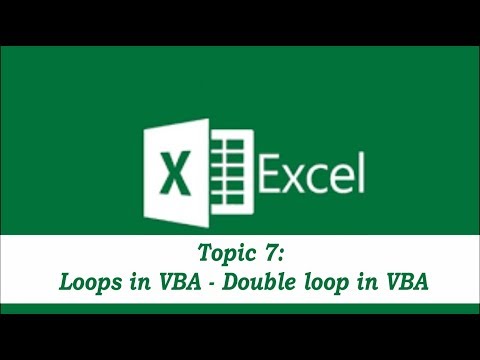 Topic 7: Double loop in VBA | Loops in VBA - Part 3 of 6 | Advanced Excel | ITS Tech School