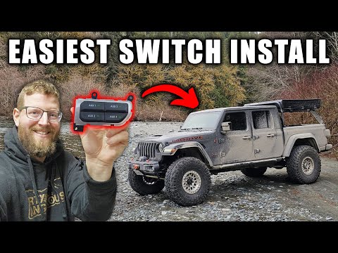Jeep Wrangler & Gladiator Easiest OEM Auxiliary Switch Install! Z-Automotive Auxiliary Kit
