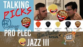 Video thumbnail for Talking picks | Dunlop JAZZ III & D'Andrea PRO PLEC by GAS TV