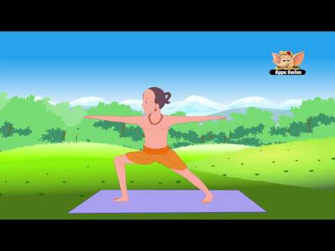 Learn Yoga in Hindi - Virabhadrasana II