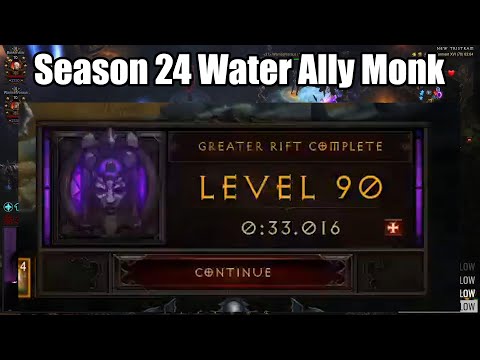 Season 24 | Water Ally Monk | 33s GR90 2-Player