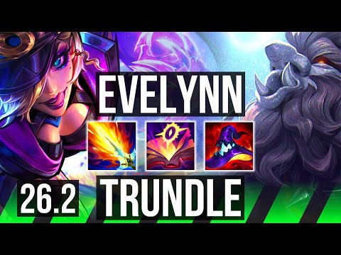 EVELYNN vs TRUNDLE (JGL) | Perfect KDA: 16/0/7 | KR Master | 26.2