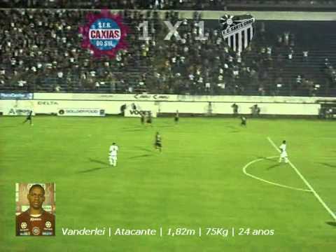 Gauchão 2012 - SER Caxias 1 X 1 FC Santa Cruz - Rodada 4 - GOL 1 - Vanderlei