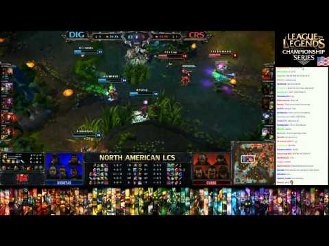 imaqtpie goes Dunkey moment /NOT EVEN CLOSE BABY!/ in DIG vs CRS - LCS 2013 NA W10D2