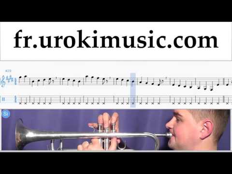 Cours de Trompette Shakira - Waka Waka Tuto Partitions Partie#1 um-829