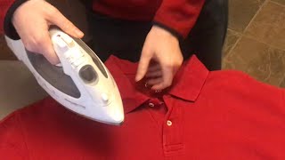 how to IRON a polo shirt