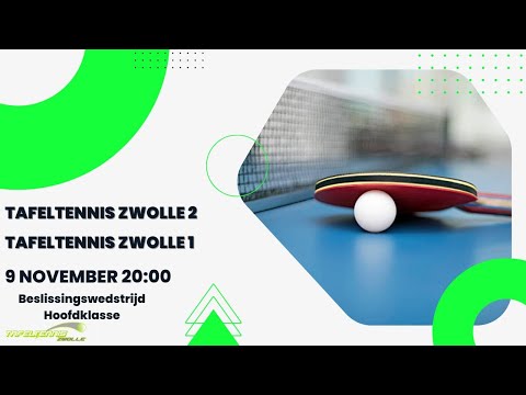 Tafeltennis Zwolle 2 - Tafeltennis Zwolle 1