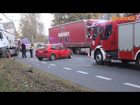 Wypadek na Strykowskiej w Łodzi - 11.10.2014