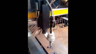 preview picture of video 'Thermal Dynamic A120 cutting.. Mech-X CNC Plasma Machine.'