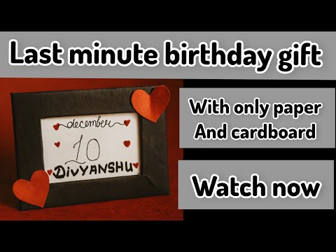 Last Minute Birthday Gift Idea 💝 | Handmade Cute Card for Special Day  #viral #gift #birthdaygift 