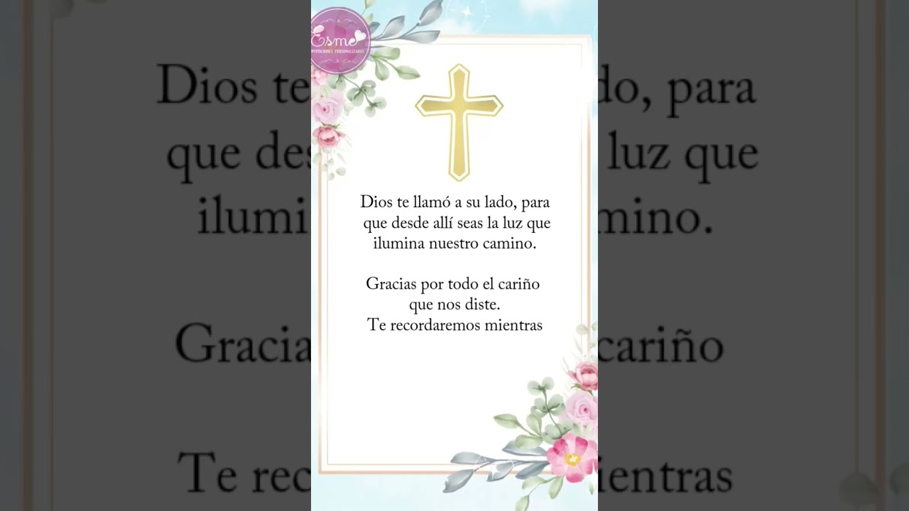 MOD 3- Invitación  virtual para misa de honras,  misa de difuntos.