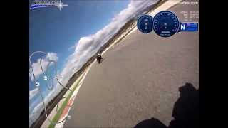 preview picture of video 'Portimao onboard KTM 690 Duke EVO II Starlane Stealth GPS-3X test lap 2015-03-23'