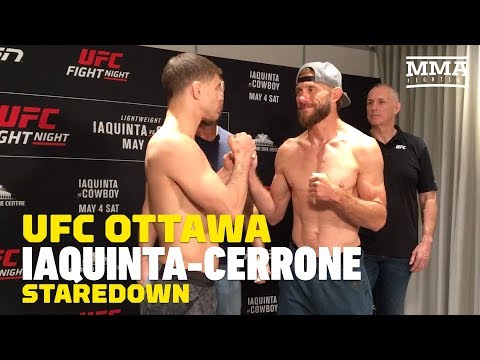 UFC Ottawa: Al Iaquinta vs. Donald Cerrone Staredown - MMA Fighting