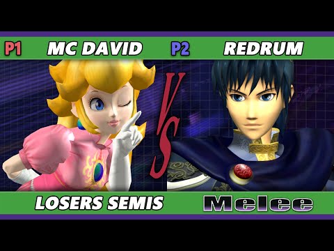 S@X 489 Losers Semis - MC David (Peach) Vs. redruM (Marth) Smash Melee - SSBM