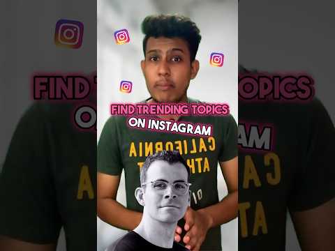 Easy way to find trending topics on instagram | Content Ideas #shorts