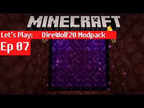 Direwolf20 1.16 Modded Minecraft Survival – Going To The Nether – Ep 7