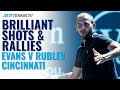 Great Shots & Brilliant Rallies Between Dan Evans and Andrey Rublev | Cincinnati Day 2 2020