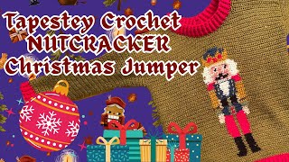 Crocheting a NUTCRACKER Christmas jumper
