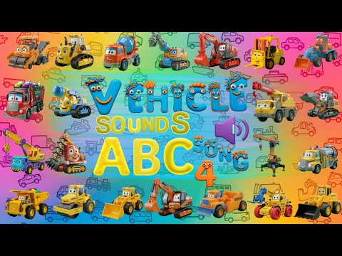Construction ABC Song 🚧🔤 | A to Z Building Vehicles for Kids | Fun Car & Truck Sounds