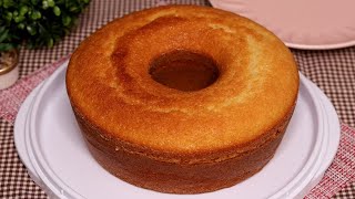 Bolo Caseiro Simples (Bolo Água) - MM Receitas