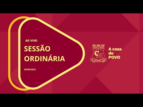 AO VIVO: SESSÃO ORDINÁRIA DA CÂMARA DE LAGOA SECA/PB -  30/09/2025