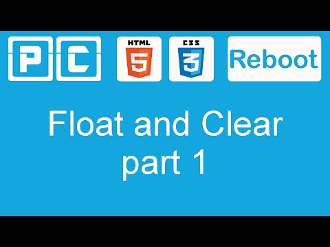 HTML5 and CSS3 beginners tutorial 31 - float and clear [part 1]