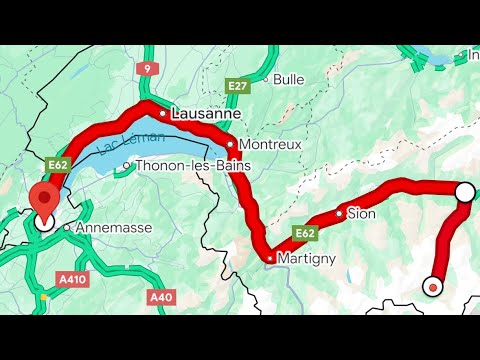 Train ride from Zermatt to Geneva