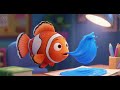 El Pez Dorado Aprende El Color Azul Canción De Dibujos Animados Para Niños