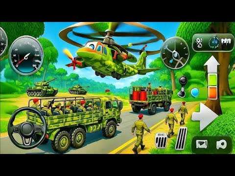 Army Truck Driving Cargo Games - Off-road US Army Truck Driving Simulator 3D - Android Gameplay