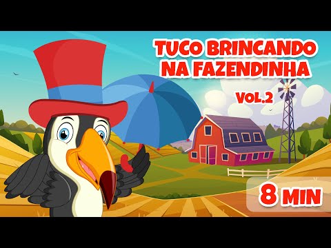 Tuco Brincando na Fazendinha Vol.2 - Giramille 8 min | Desenho Animado Musical